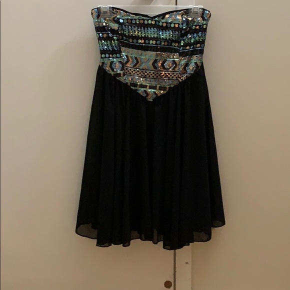 Seduction Black sequins tube dress - Picture 1 of 4